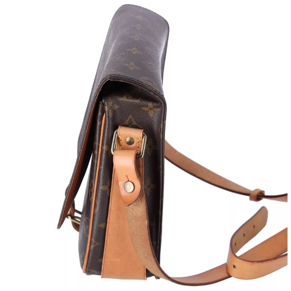 Louis Vuitton M51252 Cartouchiere GM Brown Monogram Leather Shoulder Bag - Picture 3 of 13